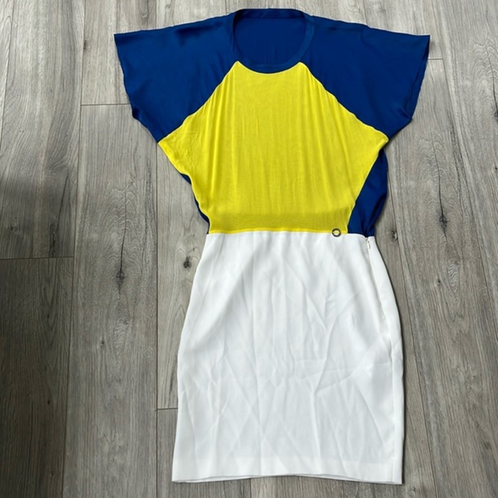 Iceberg | Silk Blend Color Block Dress Made in Italy